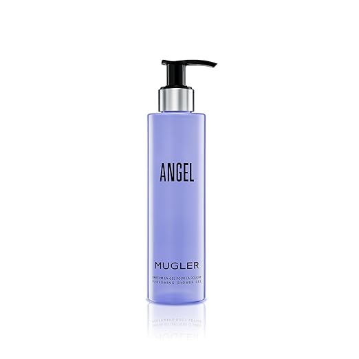Mugler Angel - Shower Gel - Floral &amp Woody Womens Scented Body Wash - With Peony Praline and Wood Accord- 6.7 Fl Oz