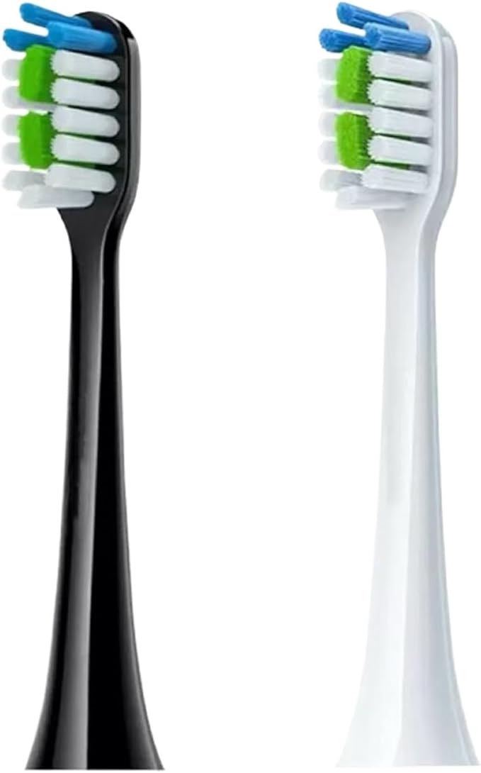16pcs Replacement Toothbrush Heads Compatible for Revyline RL040 Teens/RL040 infly t03s Accessories Nozzles Bristles(16PCS Black)