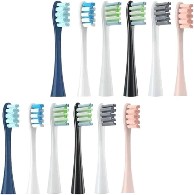 Replacement Brush HeadsCompatible for Oclean X/X PRO/Air 2 /SE / Z1/ F1/ OneDuPont Deep Cleaning Nozzles Sonic Soft(16pcs Pink)