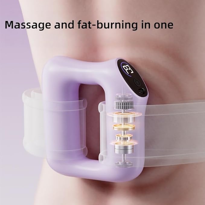 Fast Fat Burning Yoga Ring MassagerFascia Rings MassagersFat Removal and Massage 2 in 1Multifunctional Full-Body Fascia RingsAdjustable 3 Modes/5 Levels of Intensity Massages (Blue)