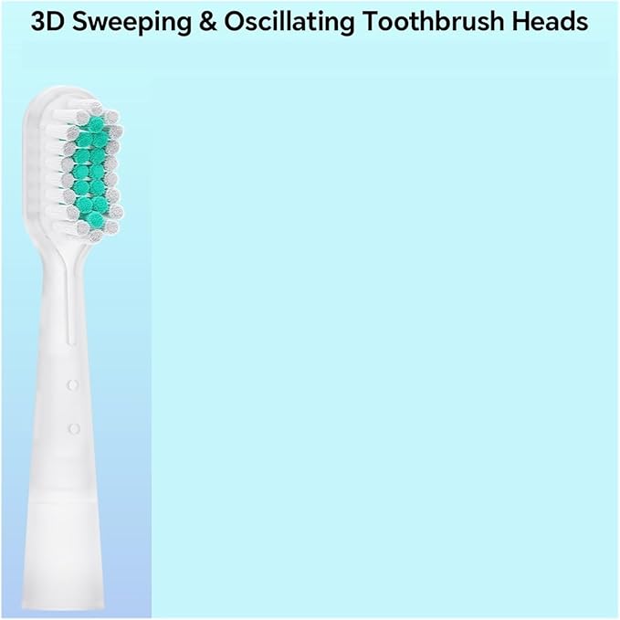 Sweeping &amp Oscillating Sonic Brush HeadsCompatible For Oral B Electric Toothbrush Multi-Angle Cleaning Replacement Head(8 Pcs)