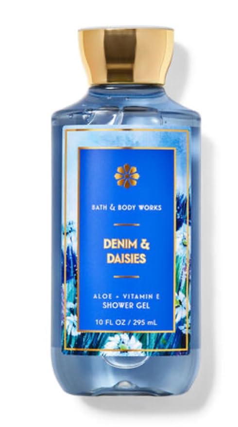 White Barn Bath &amp Body Works - 3 Piece Bundle - Spray - Body Cream - Shower Gel - Full Size and Bag HELLO GORGEOUS (Denim &amp Daisies)