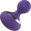 Cordless Electric Massage Ball with 10 Powerful Vibrations Rechargeable Handheld Massager (Purple)