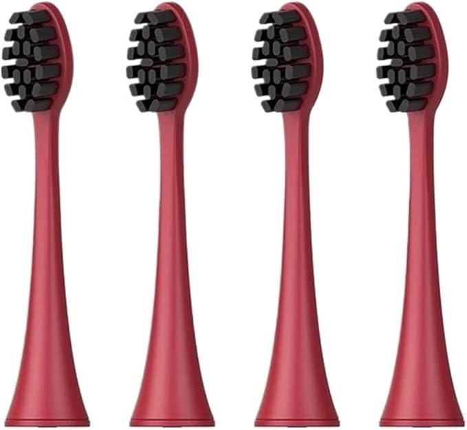 Compatible for Seago 4pcs Brush Head Nozzles Replacements for Electric Toothbrush SG986/SG987/S2/SX/S5(D010-4ST HEI)