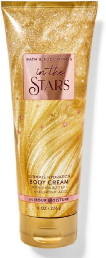Bath &amp Body Works - 3 Piece Bundle - Spray - Body Cream - Shower Gel - Full Size and Gift Bag HELLO GORGEOUS (In The Stars)
