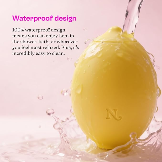Hello Nancy Massager Device for Women Handheld Air Suction with 12 Intensities Discreet Lemon Shape for Comfort and Relaxation Compact Travel Friendly Massager for Daily Wellness and Stress Relief