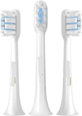 Compatible for 3pcs/6pcs MIJIA T302 Sonic Toothbrush Heads Teethbrush Replacement Oral Hygiene Mi Clean(3pcs White)