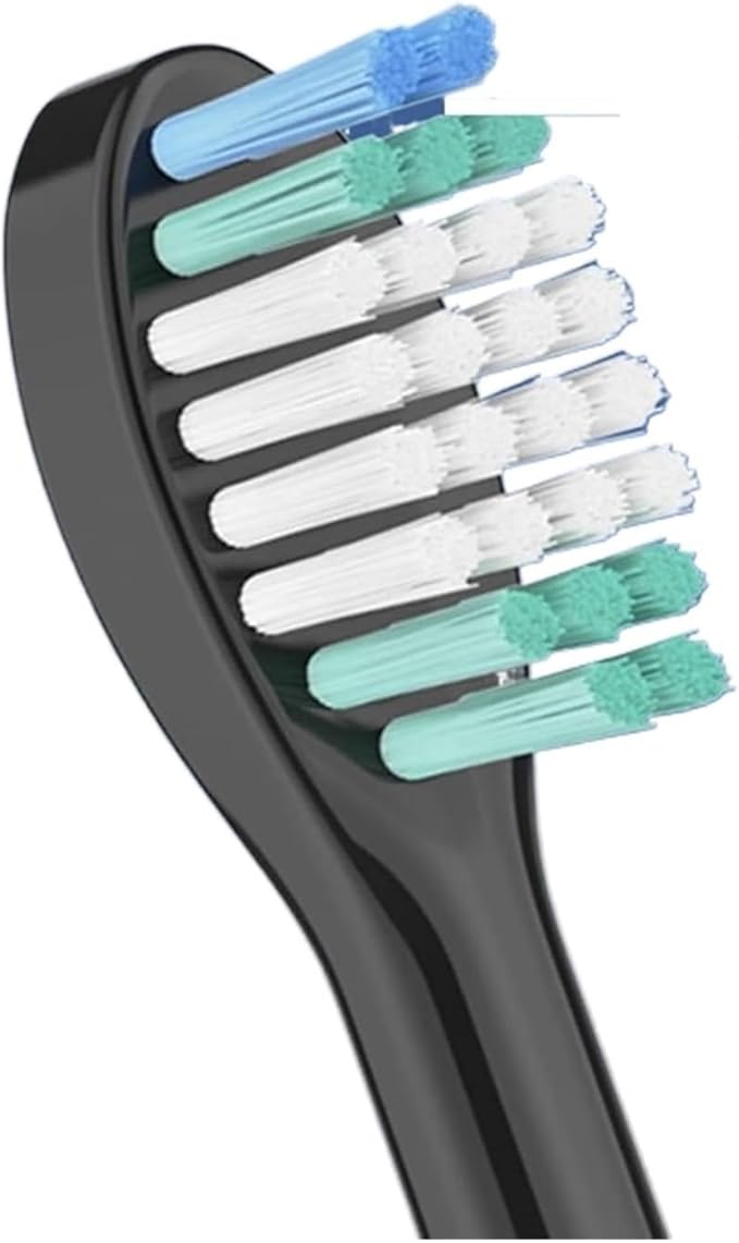 Replacement Toothbrush HeadsCompatible for Aquasonic Black Pro Series Duo Electric Refill Bristles(10pcs White)