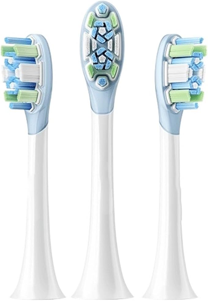 Oscillation Toothbrush Replacement Heads (Soft &amp Clean)Compatible for MES609 MES610 MES613(Clean Heads)