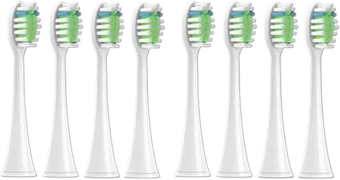Compatible for Philips Sonicare Toothbrush Brush Head Replacement Heads HX3/HX6/HX9 Series HX3210/3211/6150/6500/6510/6530/9342/6730(8P1)