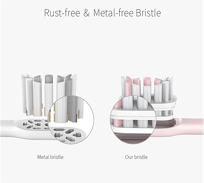 Compatible for 4PCS X1 X3 X3U X5 Replacement Toothbrush Head Brush Pink