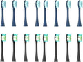 Replacement Brush HeadsCompatible for Oclean X/X PRO/Air 2 /SE / Z1/ F1/ OneDuPont Deep Cleaning Nozzles Sonic Soft Vacuum Bristle Heads(8darkblue 8black)