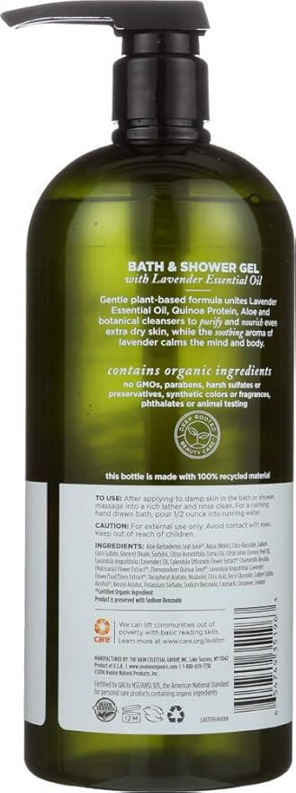 Avalon Lavender Bath &amp Shower Gel- 32oz