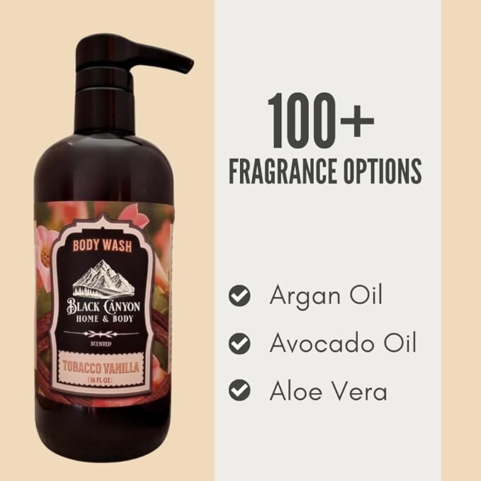 Black Canyon Tobacco Vanilla Scented Body Wash 16 Oz