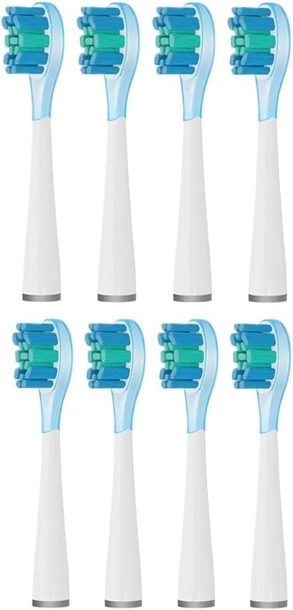 Toothbrushes Head Compatible for Usmile All Series Y1S/Y4/U1/U2/U3/P1/P4 Sonic Electric Toothbrush Soft Dupont Clean Nozzles(8pcs Green)