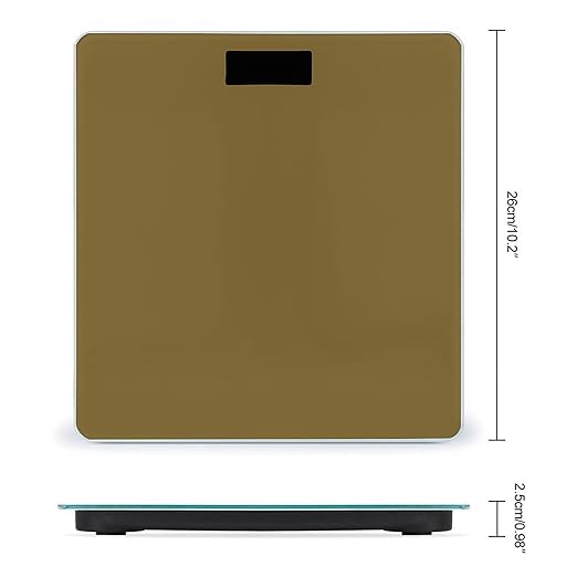 Women's Fashion Automatic Switch Digital Bathroom Weighing Scale Smart Scale Brown