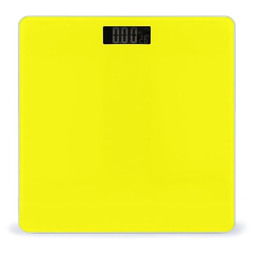 Energy Saving Scale Bathroom Weighing Scale Smart Scale for Body Weight Digital Yellow