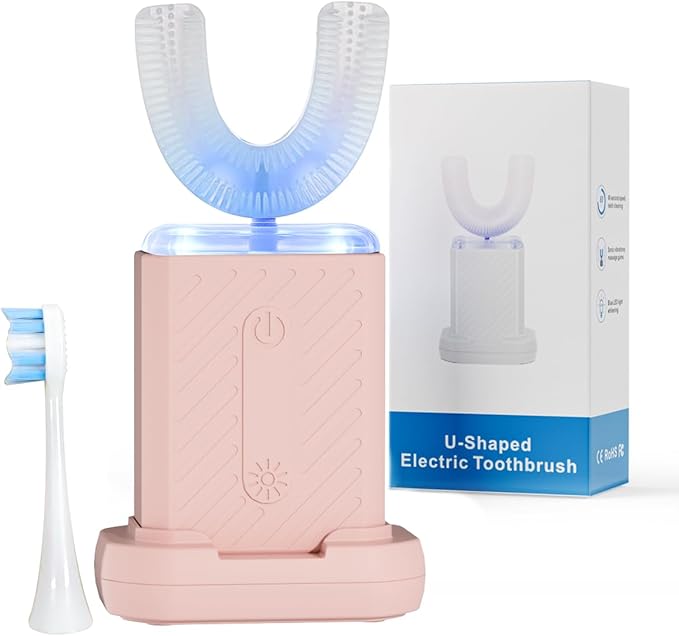 U-Shaped Electric Toothbrush for Adults Electric Toothbrush with 4 Cleaning Modes