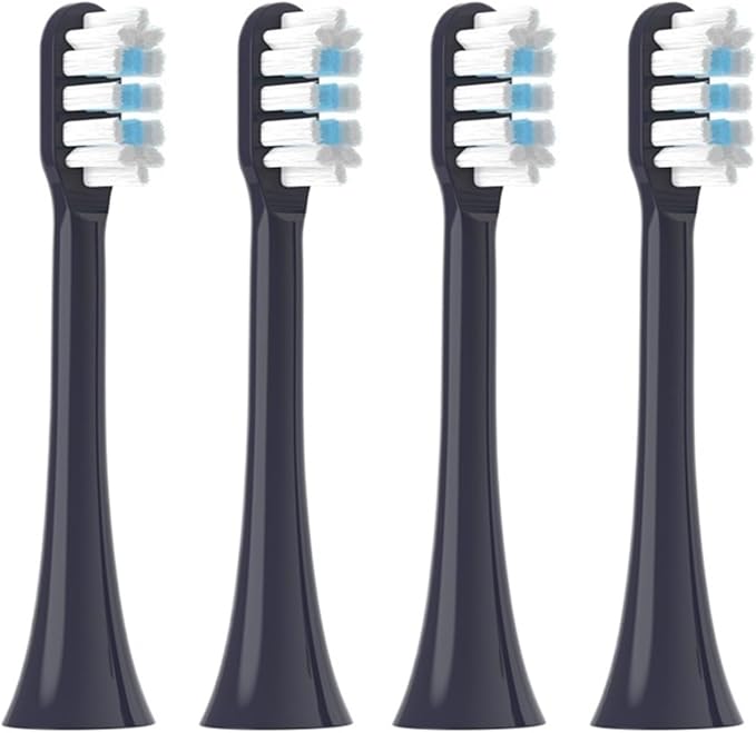 Replacement Toothbrush Heads for Xiaom Mijia T301/T302/T501C Electric(4 pcs Purple)