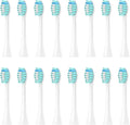 Compatible for Sonicool Electric Toothbrush Head 051B Cleaning Replacement Bristle Brush Heads Nozzles4/8/16pcs(16PCS White)