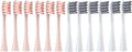 4/12PCSCompatible for Toothbrush Head for X/X Pro/Z1/F1/One/Air 2/SE Electric Sonic(12PCS-Pink-Gray)