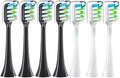 Compatible ForXiaomi SOOCAS X3 X5 X3U X1 V1 V2 SOOCARE Head 7pcs Replacement Heads Brush Soft Sonic Toothbrush Vacuum Bristle(4Black 3White)