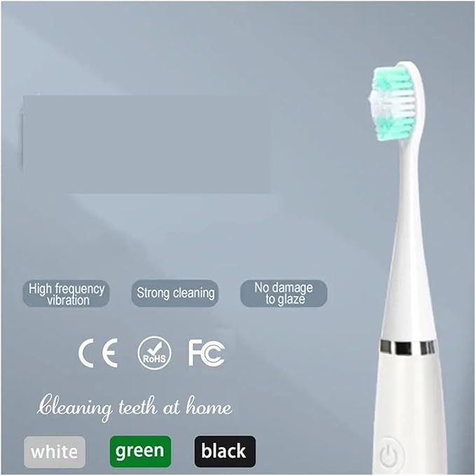 Compatible for 3 Pcs Replacement Brush Heads Electric Toothbrush Head(Black B)