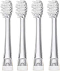 4/8pcs Compatible for Seago SG977/EK6/EK7 Kids Electric Toothbrush Replacement Heads Bristle Nozzles(White B)