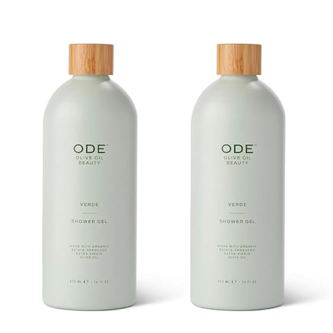 McEvoy Ranch Verde Shower Gel &amp Bubble Bath (2-pack) by ODE Olive Oil Beauty Foaming Wash Organic Extra Virgin Olive Oil California Made