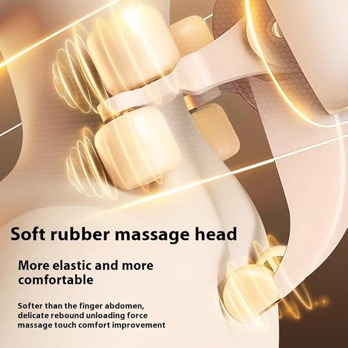 Therapexa Neck &amp Shoulder MassagerCordless Neck Massager with Heat6D Deep Kneading Shiatsu Massager for BackShoulder &amp Leg Pain Relief(White)