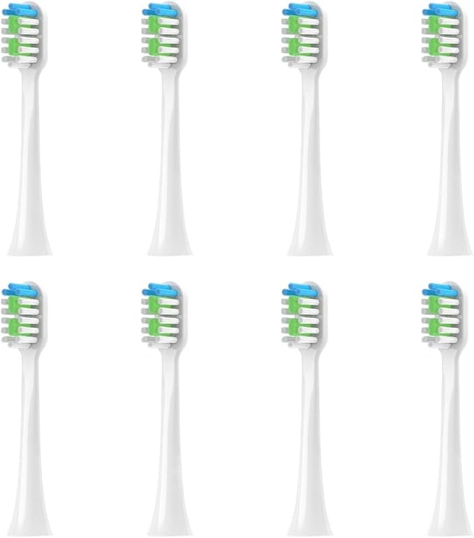 Replacement Toothbrush HeadsCompatible with ROAMAN T3/T5/T10/T10S/T20/E7/V5 Electric(8pcs White)