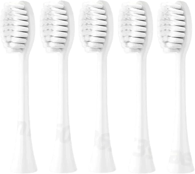 Compatible for 10pcs Replacements Toothbrush Heads for UB601/UB602/UB603/careup/CB02/CS01/SN903 Replace Brush Nozzles(White)