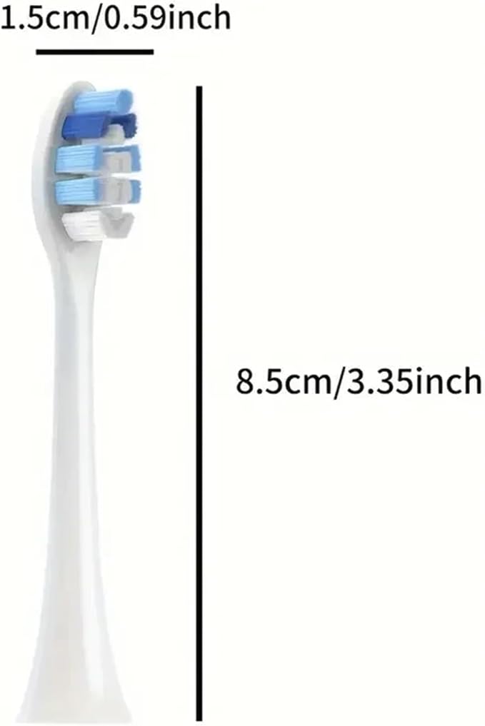 4-16pcs Replacement Toothbrush Heads Compatible with Brush with Cover Soft Bristles(4pcs Black)
