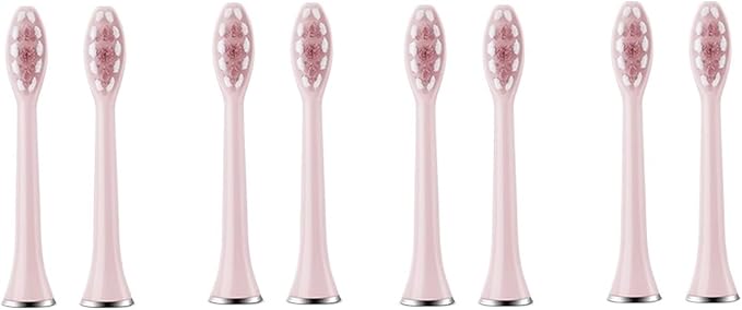 Compatible for 8pcs S7 Brush Heads Toothbrush Accessories Replacement(8 Pink Brush Head)