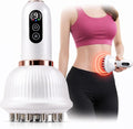 Lymphatic Drainage Massager for At-Home Body Care Sculpting Massage Tool for Legs Arms Belly &amp Back Helps Reduce Stretch Marks &amp Cellulite Smooth Skin &amp Relax Muscles with Heat Vibra