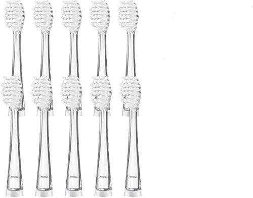 10PCS Kid's Replacement Toothbrush Heads Soft Bristle Replaceable Brush for Seago SG977/EK6/EK7/SG513 Electric(Smaller)
