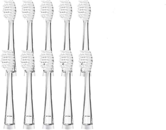 10PCS Kid's Replacement Toothbrush Heads Soft Bristle Replaceable Brush for Seago SG977/EK6/EK7/SG513 Electric(Bigger)