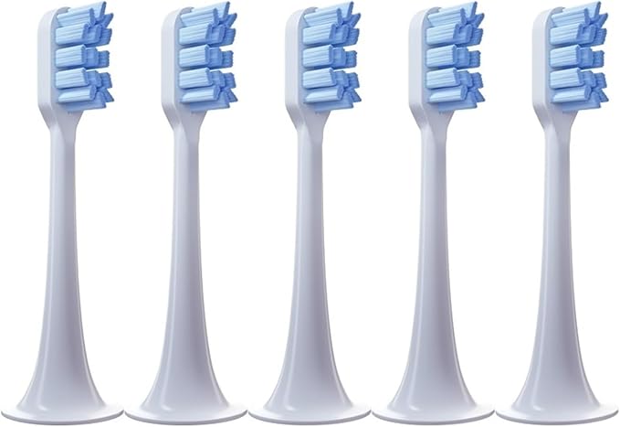 5 PCS Replacement Toothbrush Heads Compatible for T300 T500 Sonic Electric Teeth Brush Soft Teethbrush Nozzles(5 Blue)
