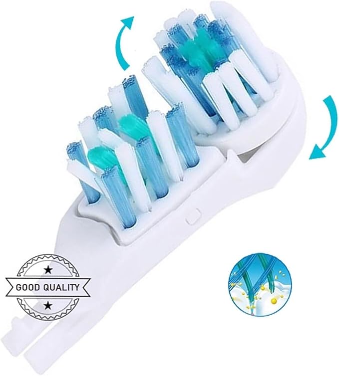 Sensitive Replacement Toothbrush Heads Refill Compatible with Cross Action Power 3733 4732 Clean Rotating Powerhead