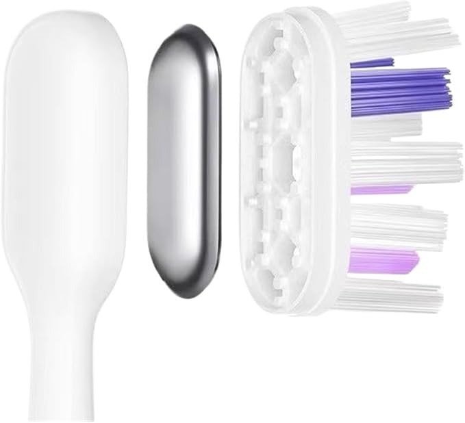 15pcs Brush Head Compatible with LaiFen LFTB01-P-A-S Sonic Electric Toothbrush Vacuum Packaging(Regular-Purple)