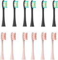 12PCS Replacement Tooth Brush Heads Compatible for X/X PRO/ Z1/ F1/ One/Air 2 /SE Sonic Soft Electric Toothbrush Cleaning(6 Black 6 Pink)