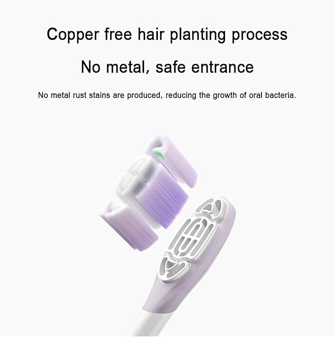 Compatibility for Electric Toothbrush Brush Head 3/6PCS for Sonic Vibration Pro 4 Brushing Modes(3PCS Caring Version)