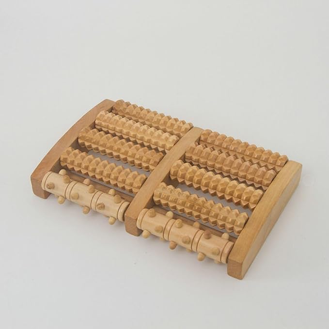 地推木质足底按摩器 家用送长辈脚底滚轮按摩器 Whole Body Roller Massager Roller 多款可选 HomeOffice Body Electric Massagers