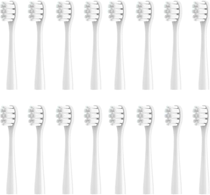 4/8/16Pcs Replacement Toothbrush HeadCompatible for Nandme NX7000 Sonic Electric Soft Bristle Tooth Brush(16WHITE Sensitive)
