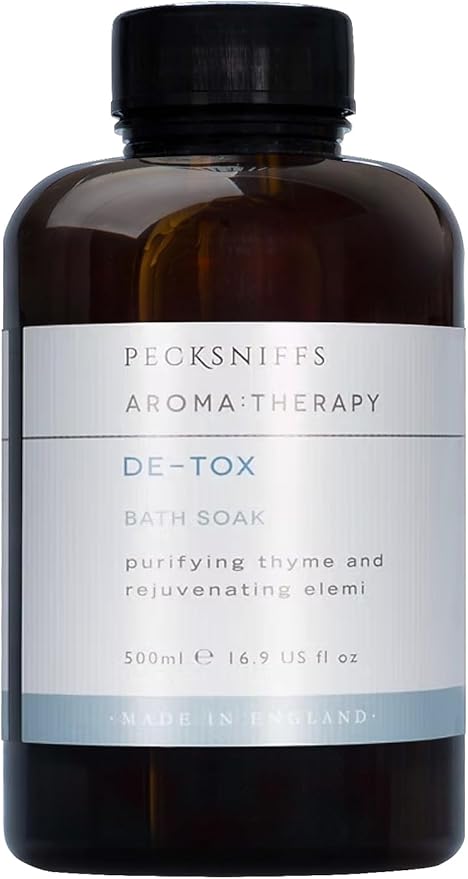 Pecksniff's Aroma:Therapy De-Tox Bath Soak Decanter | 500ml/16.9 Fl Oz