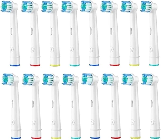 Precision Replacement Toothbrush Heads Compatible For Oral B Compatible For Braun Electric Toothbrush 4-16 Pcs/Set For Smart Genius(16pcs head)
