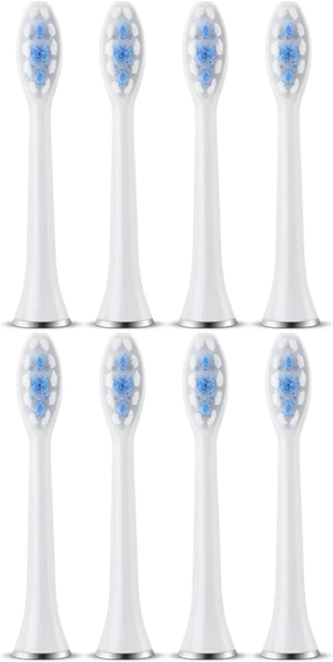 Replacement Toothbrush HeadsCompatible for Revyline RL010 Electric Accessories Nozzles Bristles(8PCS White)