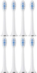 Replacement Toothbrush HeadsCompatible for Revyline RL010 Electric Accessories Nozzles Bristles(8PCS White)