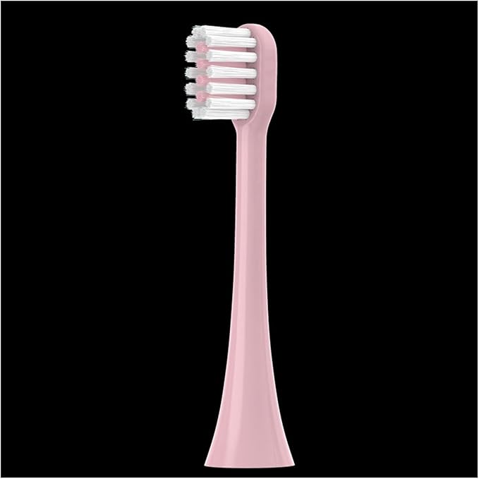 Compatible with Lohmann Electric Toothbrush T3/T5/T6/T10S/E7/s3/T20/P6 Replacement Brush Head(Pink White Fur)