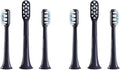 Compatible for 3/6 Pieces of T302 ultrasonic Toothbrush Heads - Replacement Parts Oral Hygiene Products(6pcs Black)